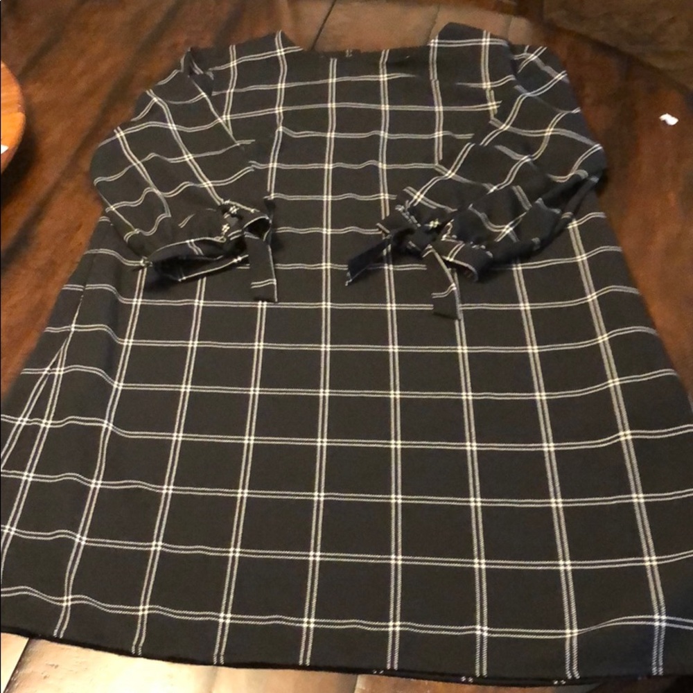 NWT A New Day Target Sz Large Plaid Crepe Dress